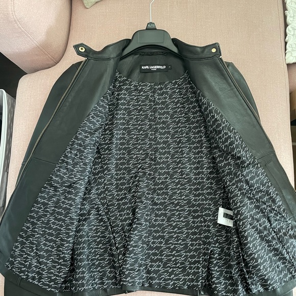 Karl Lagerfeld Leather Jacket - Like New - Picture 2 of 5